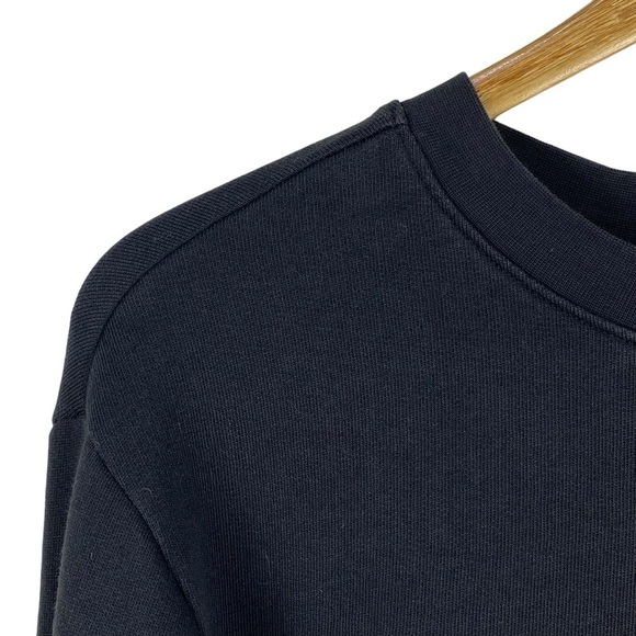 Vince Black Sweatshirt Raglan Pullover Women’s Size S Crop Relaxed Comfy Fit - Picture 6 of 16
